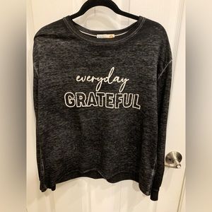 C & C California Everyday Grateful Long Sleeved Top/ Size Small